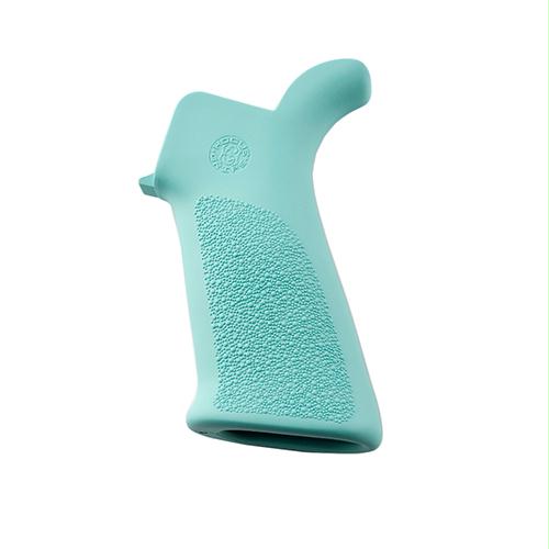AR-15-M-16 Rubber Grip - with No Finger Grooves, Aqua