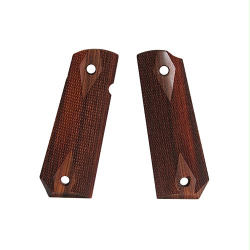 1911 Government Grips - Bobtail, Ambidextrous Safety Cut, Checkered, Goncalo