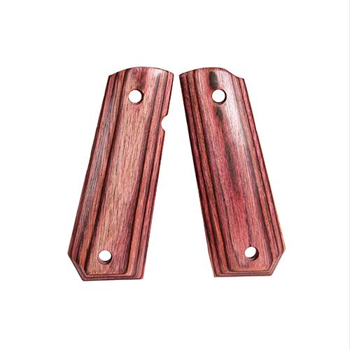 1911 Government Grips - Bobtail, Ambidextrous Safety Cut, Smooth, Rosewood Laminate