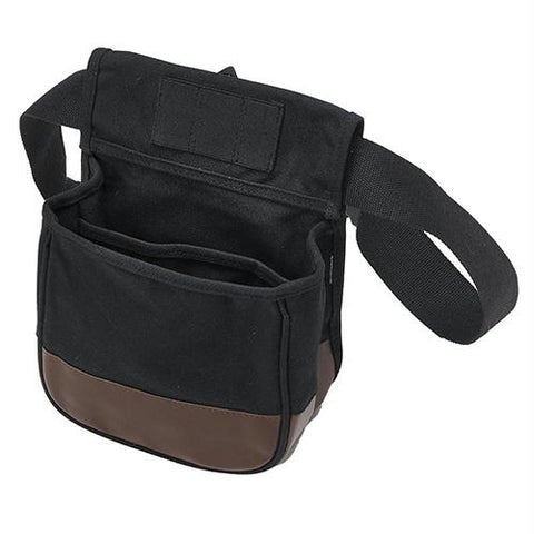 Divided Shell Pouch, Black-Brown