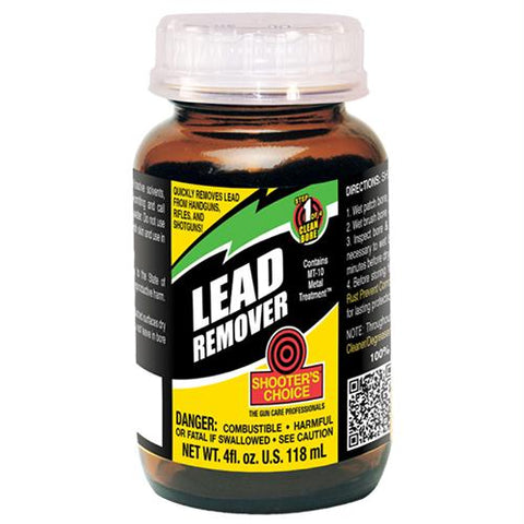 Lead Remover Bore Cleaning Solvent, 4 oz Glass Bottle