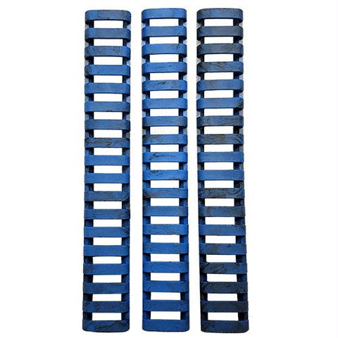 18 Slot Ladder Low Pro Rail Covers - Cobalt Camouflage, Package of 3