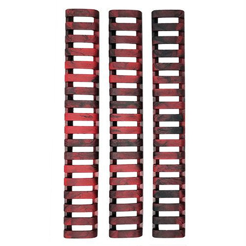 18 Slot Ladder Low Pro Rail Covers - Inferno Camouflage, Package of 3