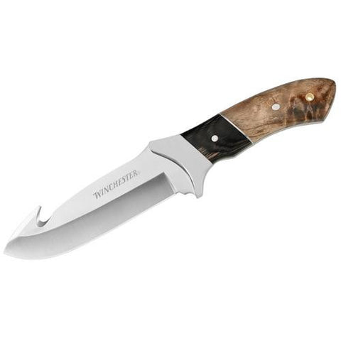 Burl Wood Knives - Large Fixed Blade Guthook