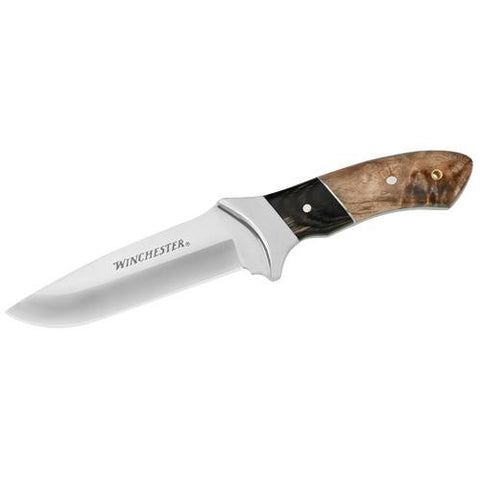 Burl Wood Knives - Large Fixed Blade Drop Point