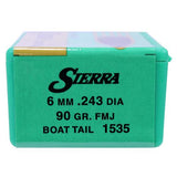 6mm-243 Caliber - GameKing, 90 Grains, Full Metal Jacket Boat Tail, Per 100