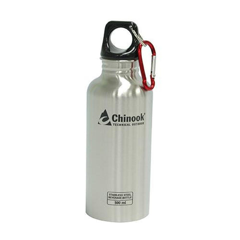 Cascade Wide Mouth Stainless Steel Bottle - 16 oz., Natural