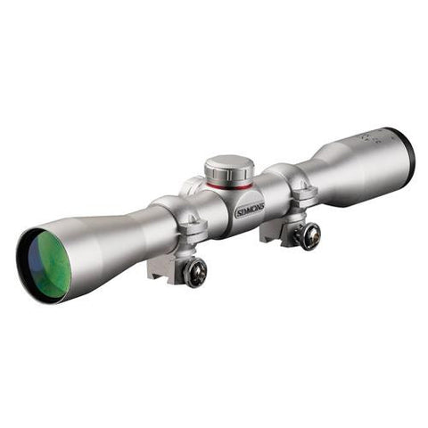 .22 Mag Series Riflescope - 4x32 Silver, Truplex with Scope Rings