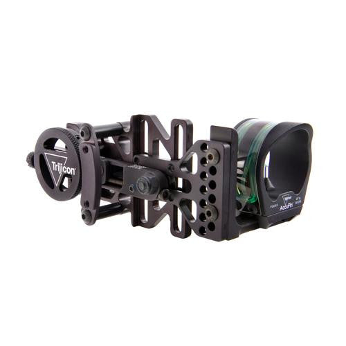 AccuPin Bow Sight - Green Reticle, Right Hand, Black