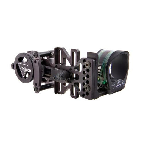 AccuPin Bow Sight - Green Reticle, Right Hand, Black