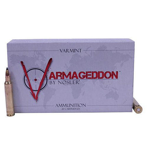 204 Ruger Ammunition - Varmageddon, 32 Grains, Tipped Flat Base, Per 20