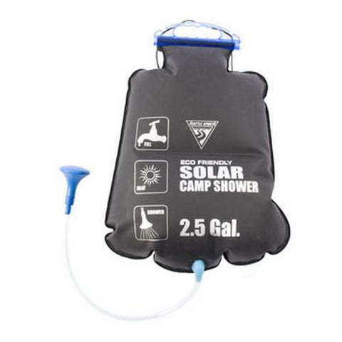 PVC Free Solar Shower - 2.5 Gallons, Black