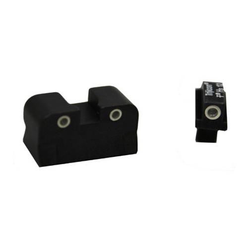 Colt Government 3 Dot - Front & Rear Night Sight Set, .125 Tang