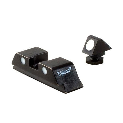 Glock Bright and Tough 3 Dot Night Sight Set - All Models, Front and Rear, No Tritium