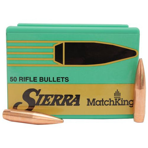 338 Caliber - MatchKing, 300 Grains, Hollow Point Boat Tail Match, Per 50