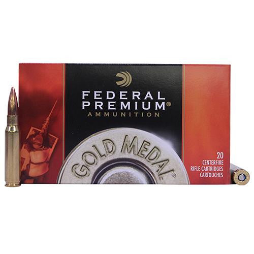 308 Winchester - Premium Gold Medal, 175 Grains, Sierra MatchKing Hollow Point Boat Tail, Per 20