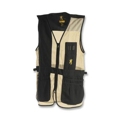 Trapper Creek Left Hand Vest, Black-Tan - Medium