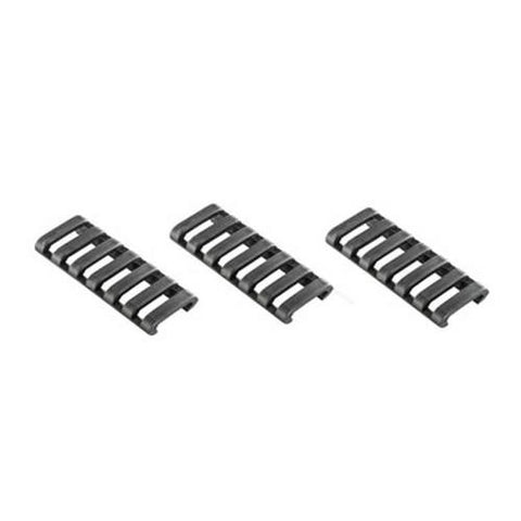 7 Slot Ladder Low Pro Rail Covers, 3-Pack - Black