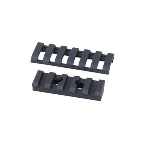 Aluminum UMP Rail - M1913, 5 Slot, 2 Holes, Black