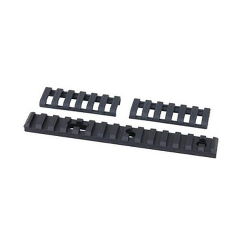 Aluminum UMP Rail - 15 Slot, 2 Holes-1 Slot, Black