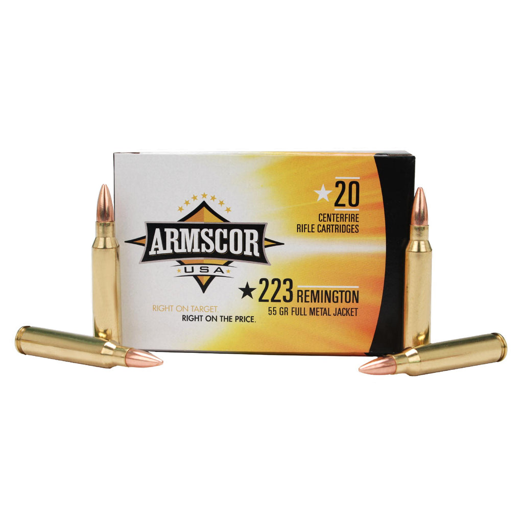 .223 Remington Ammuntion - FMJ, 55 Gr (Per 20)