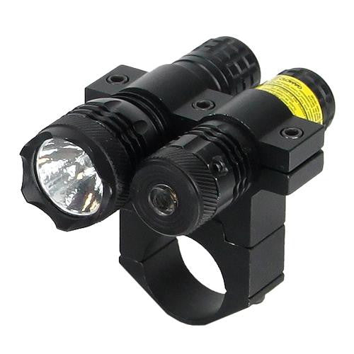 650nM Red Laser - w-80 Lumen Light, 1" Mount