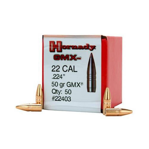 22 Caliber Bullets - (.224) 50 Gr GMX (Per 50)