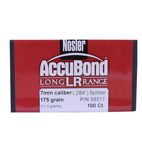 7mm Bullets - AccuBond Long Range, 175 Grains, Spitzer Point, Per 100