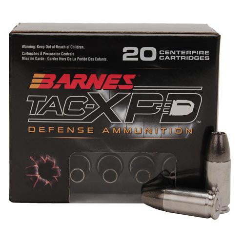 9mm Luger +P TAC-XPD Ammunition, 115 Grains, TAC-XP Hollow Point, Per 20