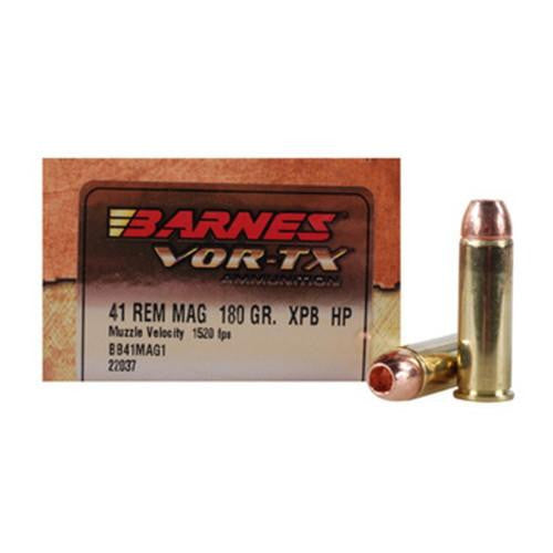 41 Rem Mag VOR-TX Ammunition, 180 Grains, XPB Hollow Point Lead-Free, Per 20