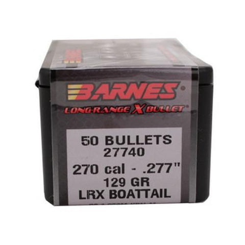 270 Caliber Bullets - Long-Range Hunting, 129 Grains, LRX Boat Tail, Per 50