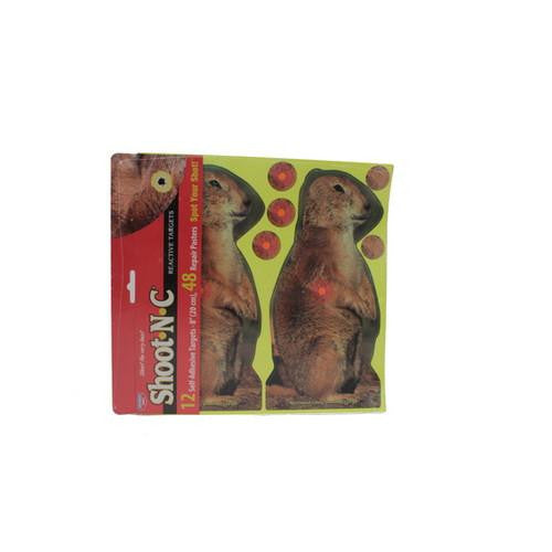 Shoot-N-C Prairie Chuck 8" Target-12 Targets