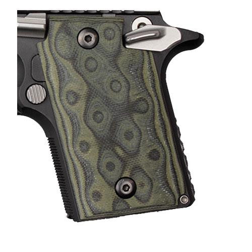 Sig P938 Ambidextrous Extreme Series Grip - Ambidextrous, G10 G-Mascus Green