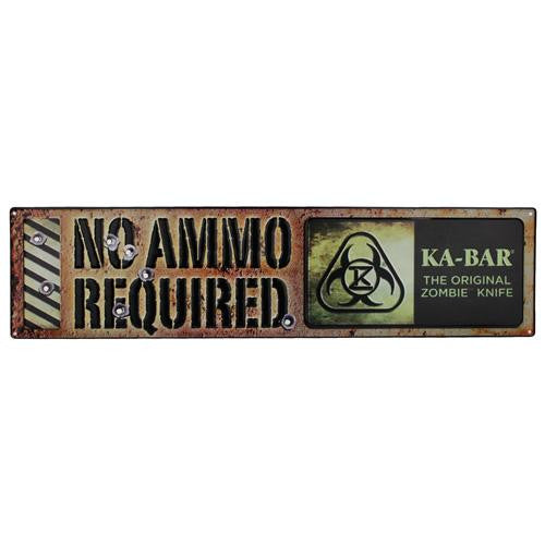 Original Zombie "No Ammo Required" Sign