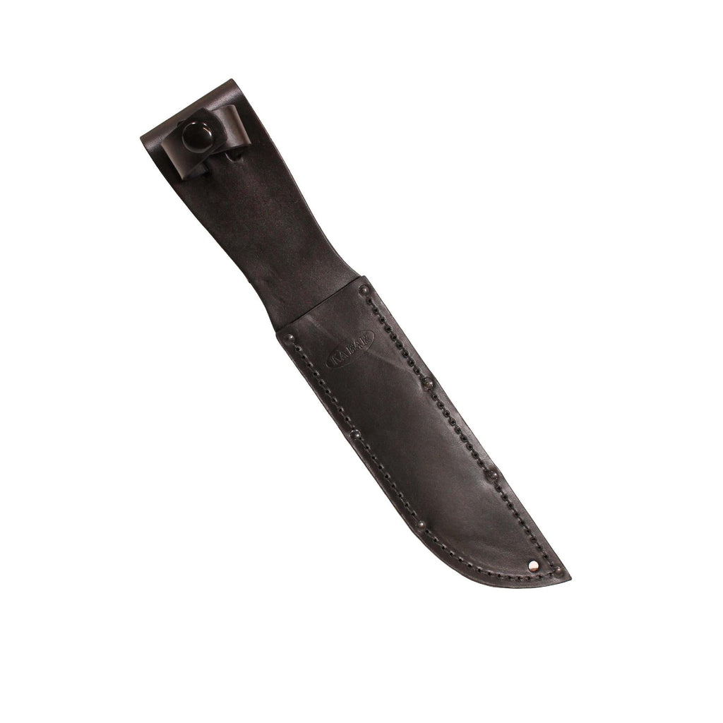 Leather Sheath for 7" Knife Blade, Black