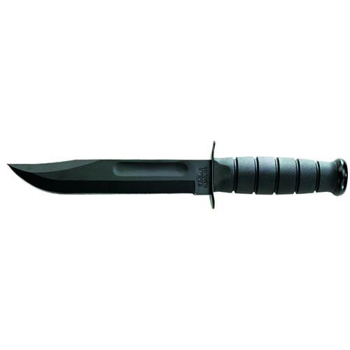 US Military Fighting-Utility Knife - Straight Edge, Hard Sheath, Black, Clam Pack