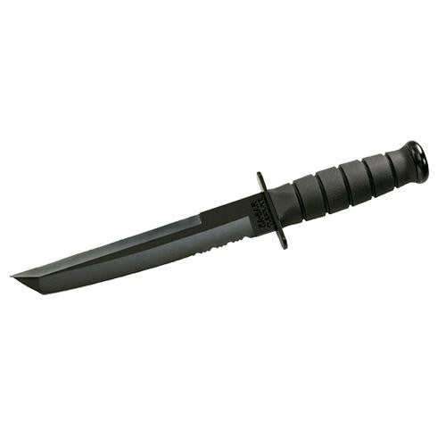 Tanto, Black - Serrated Edge (Clam pack)