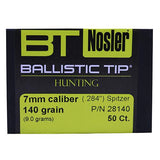 7mm Bullets - Ballistic Tip Hunting, 140 Grains, Spitzer, Per 50