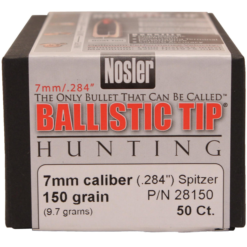 7mm Bullets - Ballistic Tip Hunting, 150 Grains, Spitzer, Per 50