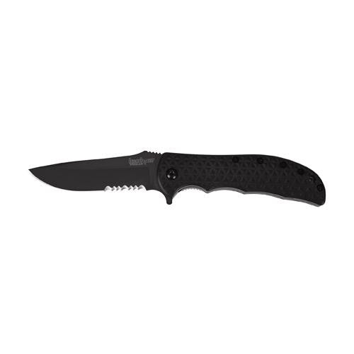 Volt II - Black Serrated, Clam Pack