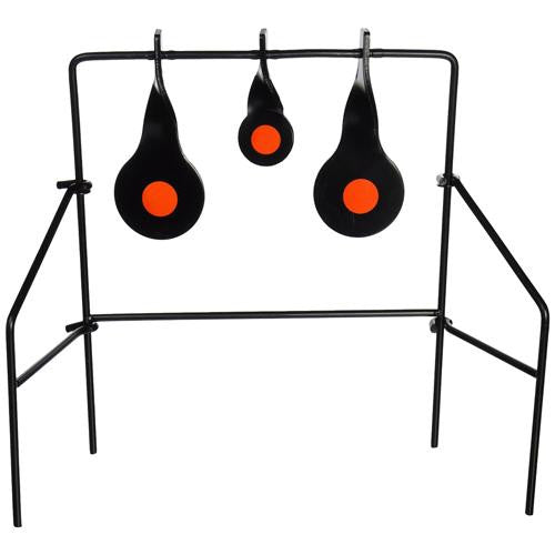 Metal Spinner Target, .22 Caliber, Black and Orange