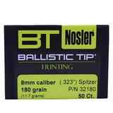 30 Caliber Bullets - Ballistic Tip Hunting, 180 Grains, Spitzer, Per 50