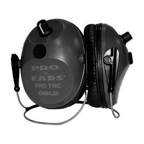 Pro Tac Plus Gold - Noise Reduction Rating 26dB, Behind The Head, Lithium 123 Battery, Black