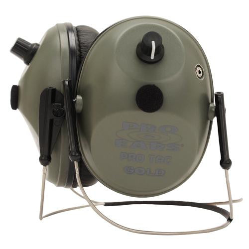 Pro Tac Plus Gold - Noise Reduction Rating 26dB, Behind The Head, Lithium 123 Battery, Green