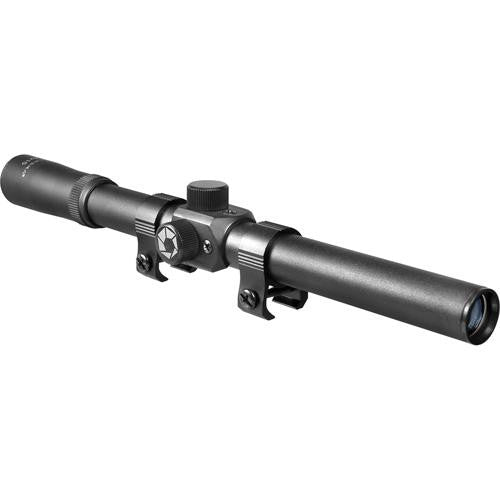 Rimfire Riflescope - 4x15mm, 30-30 Reticle with Standard Rings, Matte Black