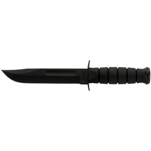 Fighting-Utility Knife, Black - Straight Edge, Kydex Sheath