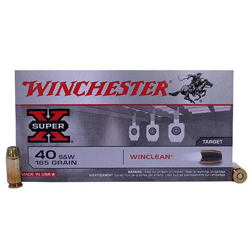 40 Smith & Wesson - WinClean, 165 Grain, Brass Enclosed Base, Per 50