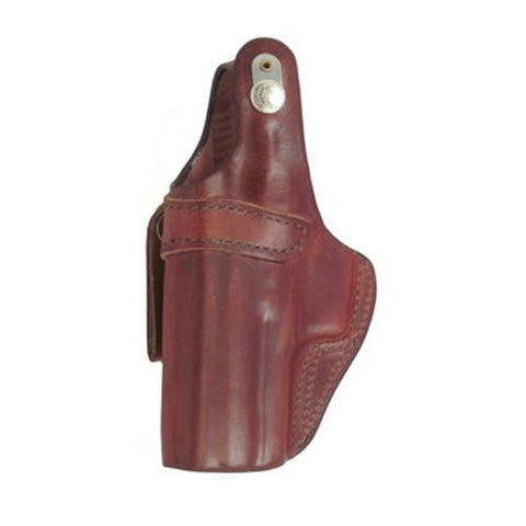 3S Pistol Pocket Leather Holster - Plain Tan, Size 12, Right Hand