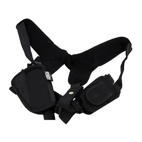 Pro-Pak Horizontal Shoulder Holster Black Nylon - Size 15