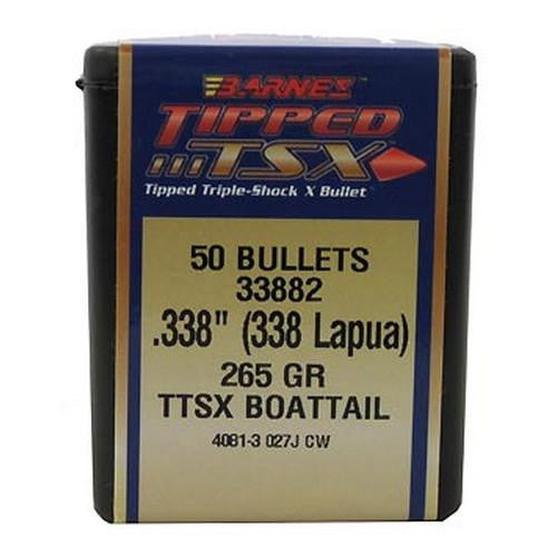 338 Lapua Magnum Bullets - Long-Range Hunting, 265 Grains, LRX Boat Tail, Per 50